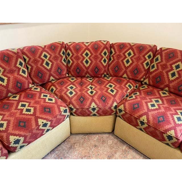 Rustic Custom Pearson Designer Sectional For Sale - Image 3 of 9