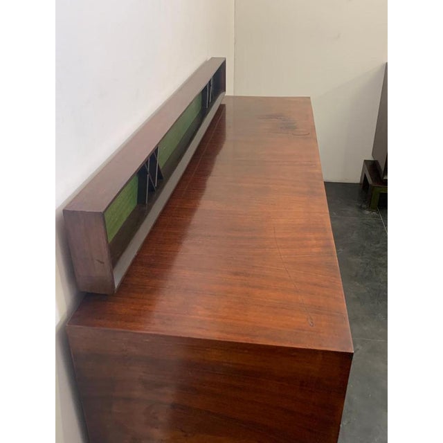Art Deco Rosewood Green Sideboard, 1930s For Sale - Image 4 of 11