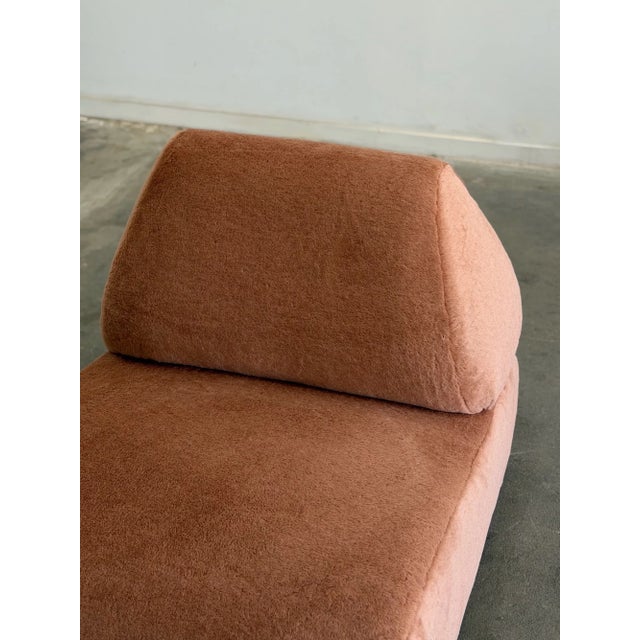 Isosceles Lounge Chair in Pink Mohair For Sale - Image 11 of 11