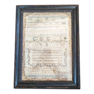19th Century English Georgian Needlework Sampler Dated 1808 For Sale