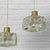 Orrefors Pendant Lamps in Brass and Glass by Carl Fagerlund for Orrefors, Sweden, 1960s, Set of 2 For Sale - Image 4 of 11