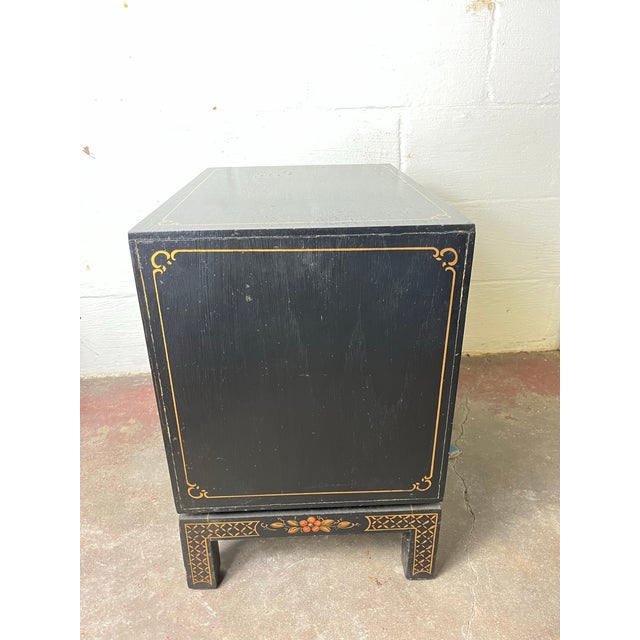 Mid 20th Century Vintage Habersham Chinoiserie Cabinet Side Table Brass For Sale - Image 5 of 9