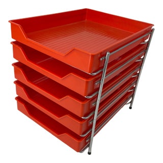 Vintage Danflex Desktop File Organizer Letter Tray For Sale