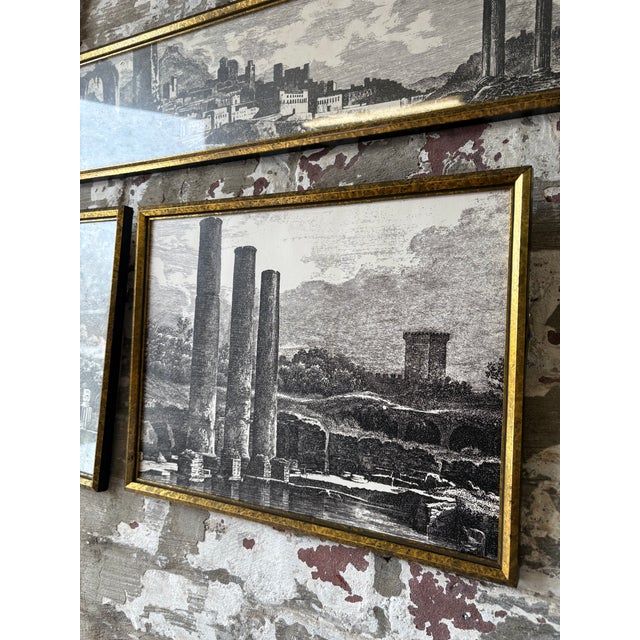 Set of 7 Vintage European Architecture Prints From a Prominent New Jersey Estate For Sale - Image 11 of 12