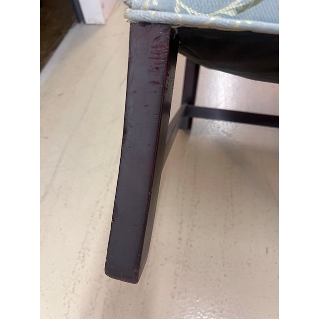 Sky Blue Exquisite Pair of Wingback Chairs For Sale - Image 8 of 8