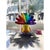 Contemporary Raw & Rainbow Gallo Sculpture in Powder-Coated Aluminum by Altreforme For Sale - Image 3 of 8