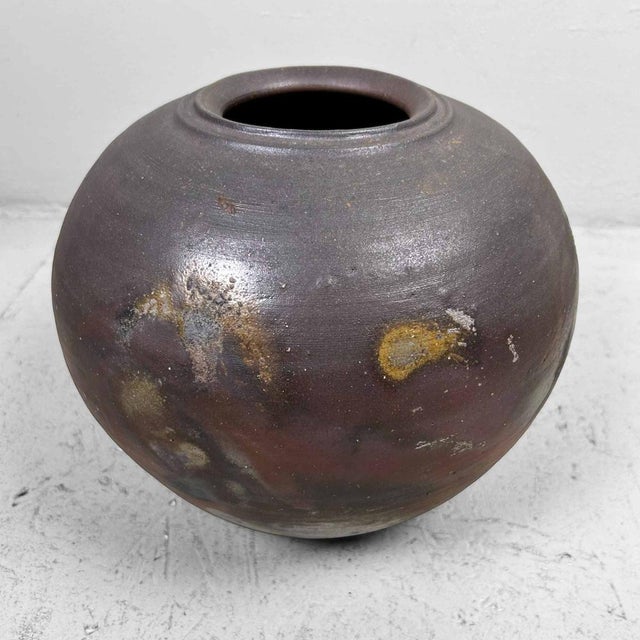 1920s Earthenware Bizen-Yaki Tsubo Vase, Japan, 1920s For Sale - Image 5 of 18