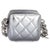 Chanel Metallic Quilted Lambskin Coco Punk Clutch With Chain For Sale - Image 4 of 9