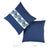 Contemporary Schumacher The Twist Embroidered 18" Pillow in Marine For Sale - Image 3 of 4