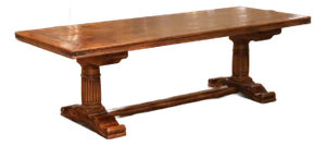 Mid-Century French Louis XIII Walnut Monastery Refectory Farm Table