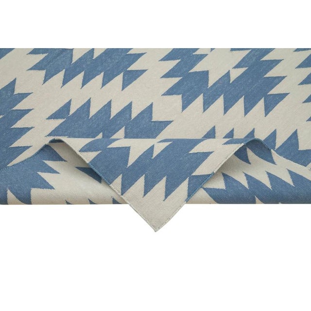 Flatweave Dhurrie Kilim Rug For Sale - Image 6 of 7