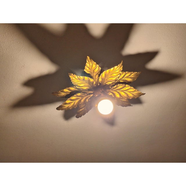 Hans Kögl gold plated tole Florentine ceiling light dating from the 1960s. Could also be used as a wall light. I have...