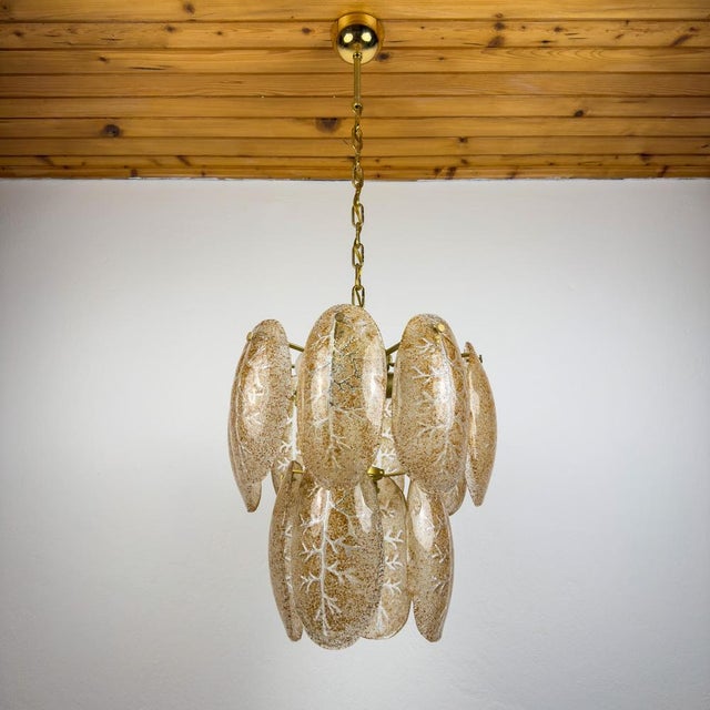 Murano Glass Cascade Chandelier, Italy, 1980s For Sale - Image 9 of 18