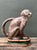 Vintage Glazed Ceramic Monkey Pitcher For Sale - Image 12 of 12