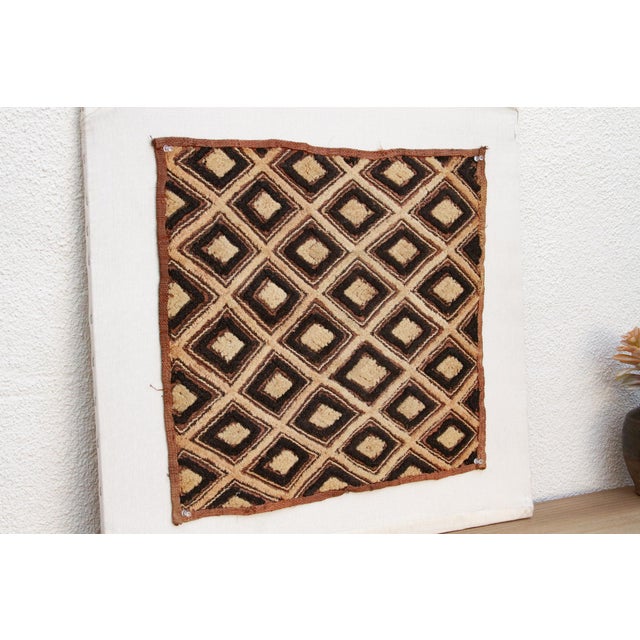 African Sparkle African Kuba Cloth Panel For Sale - Image 3 of 6