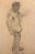 Pforr Heinrich, Just Fürstenheiner Standing Man with Hat Profile Sketch, 1890s, Pencil For Sale - Image 9 of 9