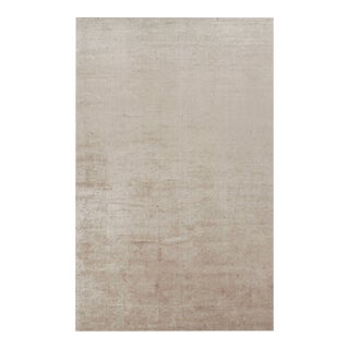 Rug & Kilim’s Oversized Contemporary Textural Solid Rug in Beige Tones - 12x19 For Sale