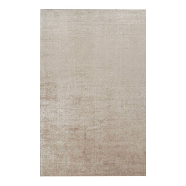 Rug & Kilim’s Oversized Contemporary Textural Solid Rug in Beige Tones - 12x19 For Sale