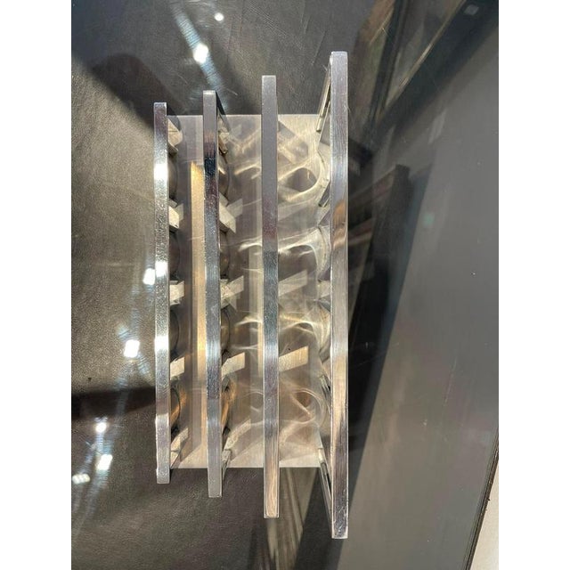 Modern Chrome-Plated Metal Desk Set by Jacques Adnet, 1930s, Set of 3 For Sale - Image 17 of 18