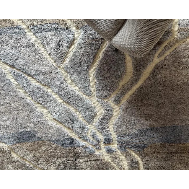 Contemporary Hand-Knotted Wool Premium Rug by Azele Studio For Sale - Image 3 of 10