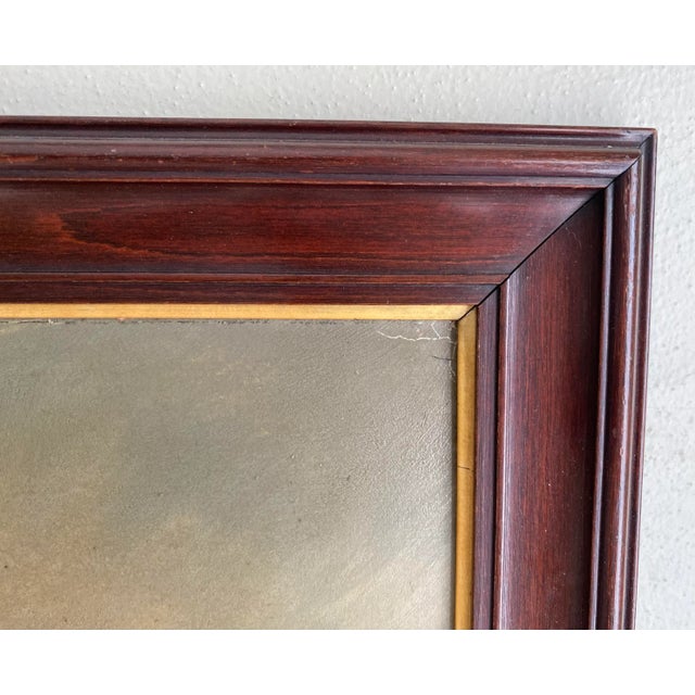 American Vintage Still Life Flower Painting in Nice Wood Frame For Sale - Image 3 of 11