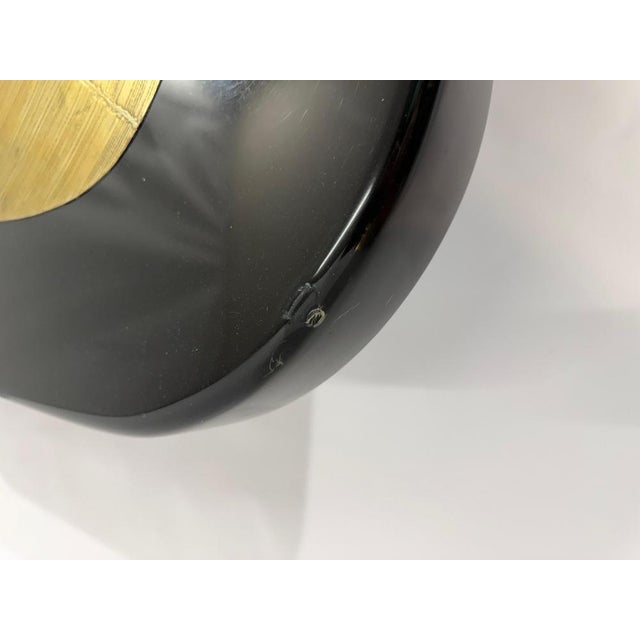 Coffee Table in Etched Brass, Black Resin and Agate from Lova Creation, 1980s For Sale - Image 16 of 17