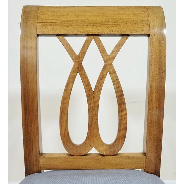 Set of 6 Antique Austrian / German Carved Biedermeier Style Dining Chairs For Sale - Image 11 of 11