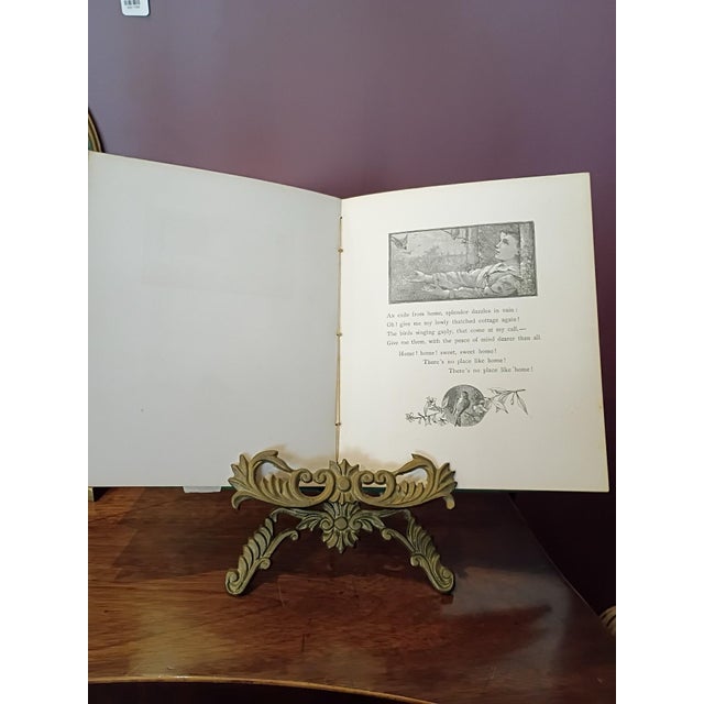 1960s Brass Easel Stand - Ornate Baroque Scrollwork Display Stand For Sale - Image 9 of 9