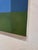 Contemporary Overlook by Justin Wheatley | Acrylic on Canvas Red House With Blue Sky For Sale - Image 3 of 10