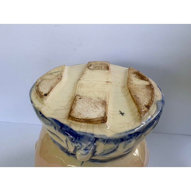 1960s McCoy Pottery Figural Chef “Cookies” Cookie Jar With Hat Lid For Sale - Image 10 of 12