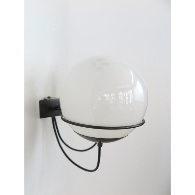 Italian Metal and Glass Wall Lamp from Candle, 1960s For Sale - Image 6 of 15