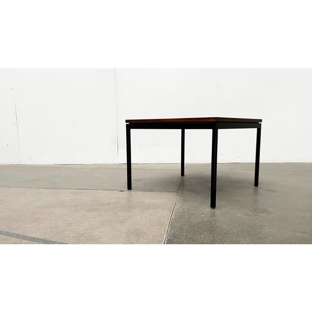 Mid-Century Minimalist Teak Couch Side Table by Florence Knoll for Knoll International, 1950s For Sale - Image 5 of 18