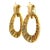 Contemporary Vintage American 18k Gold 5 Carat Diamond Articulated Hoop Earrings, Pair For Sale - Image 3 of 14