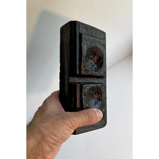 1970s Vintage German Textured Porcelain Vases - Set of 3 For Sale - Image 5 of 12