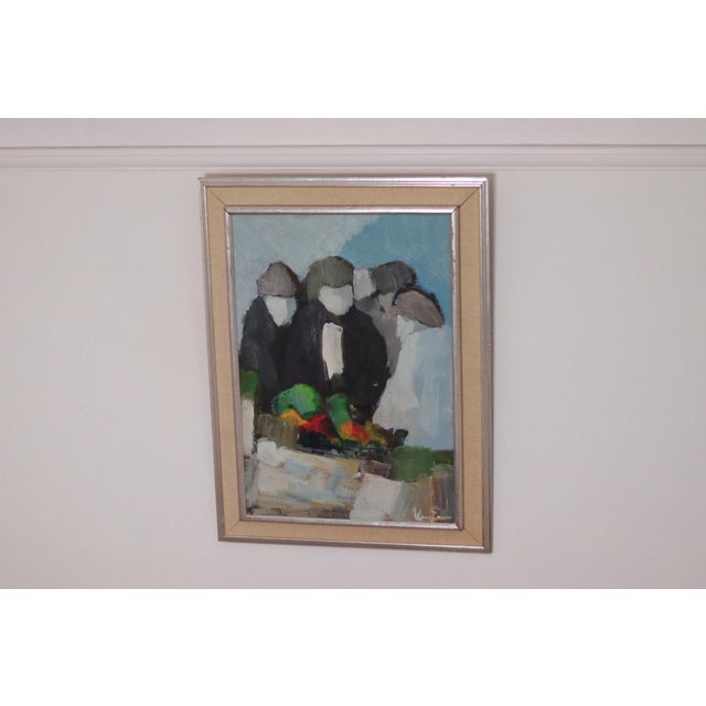 Black Stig Wernheden, Abstract, 1960s, Oil on Panel, Framed For Sale - Image 8 of 18