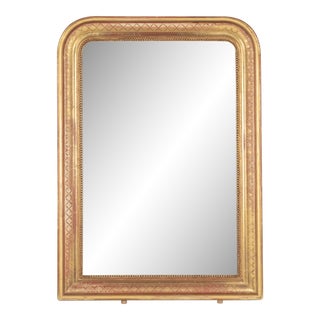 Early 20th C. Louis Philippe French Gilded Mirror For Sale