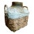 Vintage Artisanal Chinese Clay Vessel, Jar, Encased in a Basket Made of Woven Shanxi Willow For Sale
