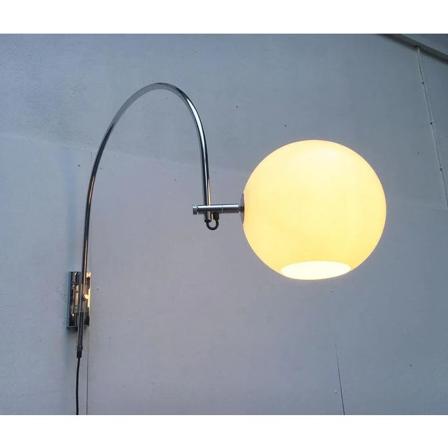 Vintage German Space Age Arc Sconce from Wila For Sale - Image 13 of 18