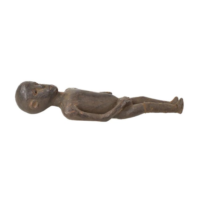 African Early 20th Century Pere Leather Figure Tanzania For Sale - Image 3 of 7