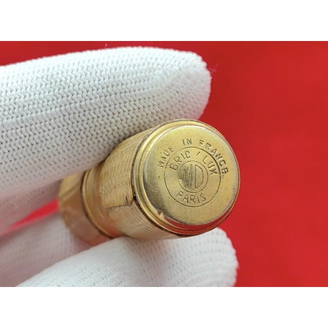 Art Deco Rare Vintage "Paris Bric" Luxury Mini Snake Skin Lipstick Patrol Lighter For Sale - Image 3 of 18