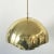 Mid-Century Modern Brass Dome Pendant Lamp from Vereinigte Werkstätten For Sale - Image 10 of 11