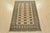 Tribal Bokhara Rug 4’2” X 6′ Beige Wool Tribal Hand-Knotted Oriental Carpet For Sale - Image 3 of 11