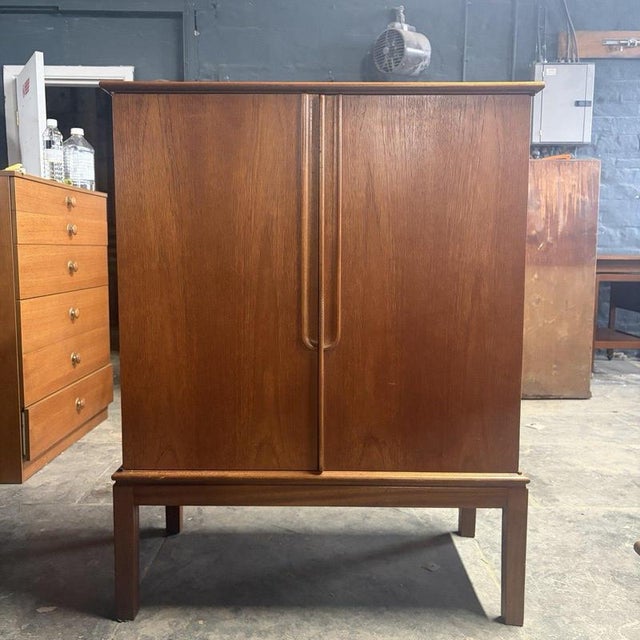 Mid-Century Modern Danish Teak Drinks Cabinet, 1960s For Sale - Image 3 of 11