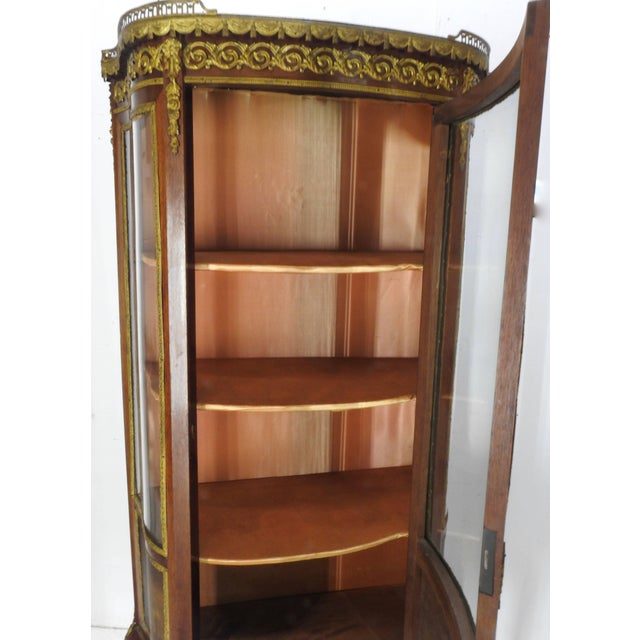 19th Century French Vitrine With Ormolu For Sale - Image 10 of 11