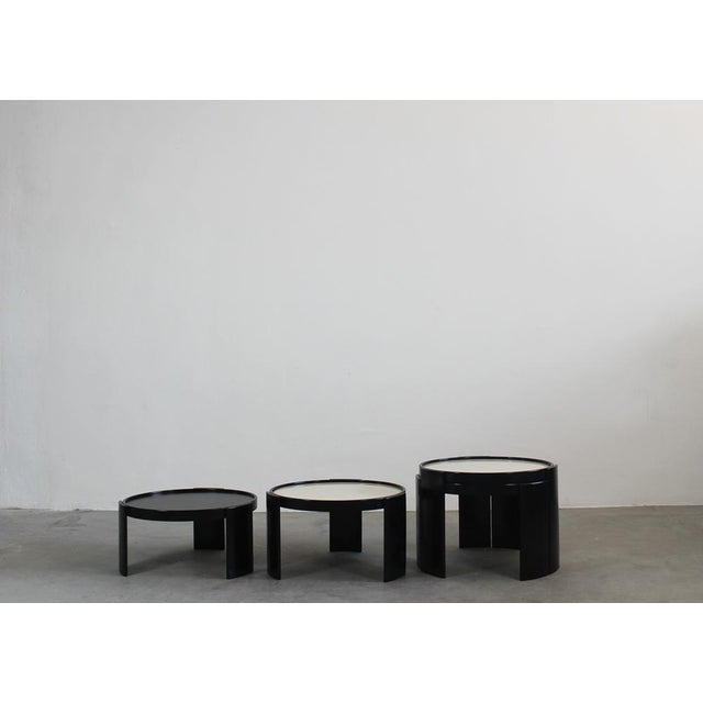 Model 780/783 Stacking Low Tables by Gianfranco Frattini for Cassina, 1960s, Set of 4 For Sale - Image 6 of 12