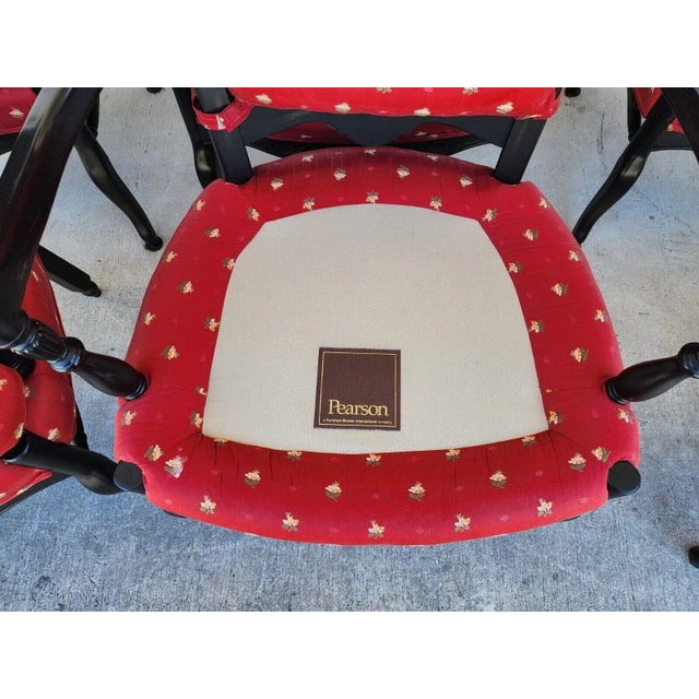 French Country Dining Chairs by Pearson For Sale - Image 9 of 12