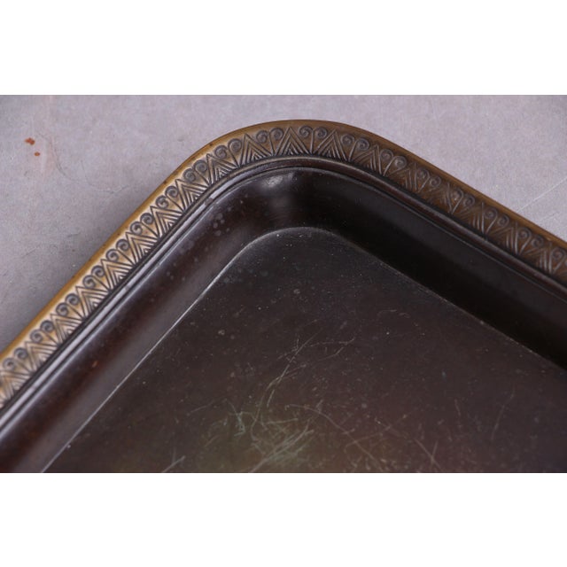 Antique Danish Model B103 Bowl in Bronze by Just Andersen, 1920s For Sale - Image 3 of 10