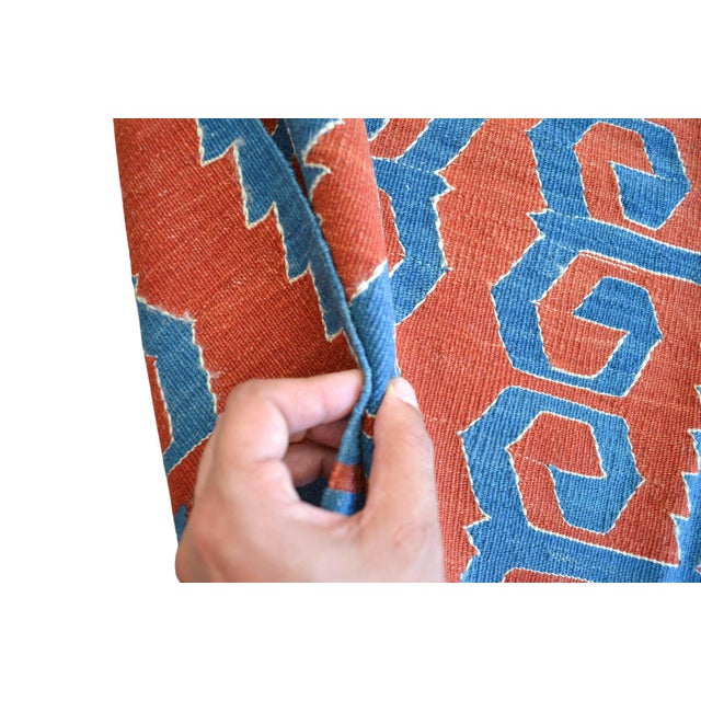 Vintage Hand-Woven Turkish Rug Super Fine Kilim Area Rug - 3'5" X 5'3" For Sale - Image 12 of 16