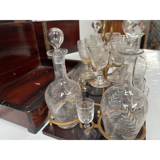 Wood Amtique Boulle Liqueur Cabinet, 1800s For Sale - Image 7 of 17