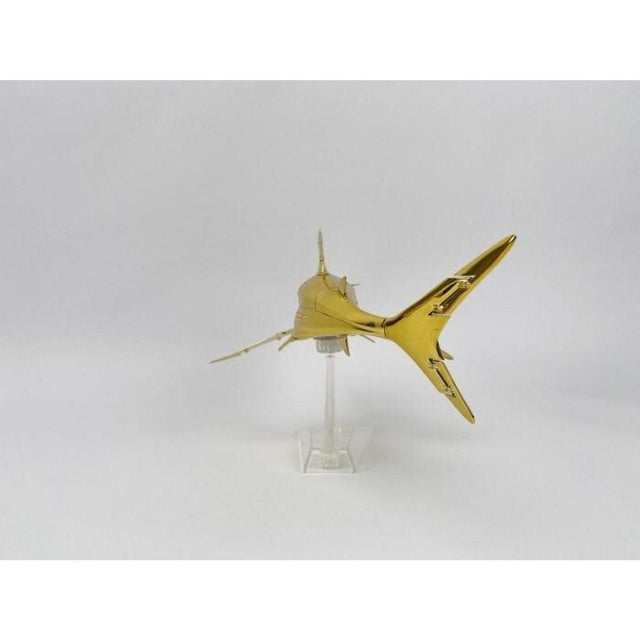 Contemporary Hajime Sorayama, Sorayama Shark Gold, Vinyl & ABS Sculpture For Sale - Image 3 of 5